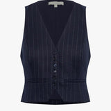 The Favorite Vest Navy Pinstripe
