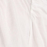 Ruffle Collar Inset Lace Top White