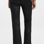 The Callie Coated Mini Boot Black