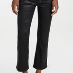 The Callie Coated Mini Boot Black