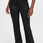 The Callie Coated Mini Boot Black