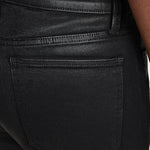 The Callie Coated Mini Boot Black