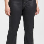 The Callie Coated Mini Boot Black