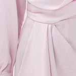 Talit Draped Front Mini Dress Ballet Pink