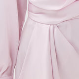 Talit Draped Front Mini Dress Ballet Pink