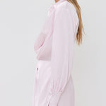Talit Draped Front Mini Dress Ballet Pink