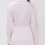 Talit Draped Front Mini Dress Ballet Pink