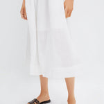 Zora Solid Tank Button Down Dress Pearl
