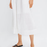 Zora Solid Tank Button Down Dress Pearl