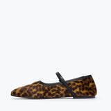 Laurel Mary Jane Flat Leopard Haircalf