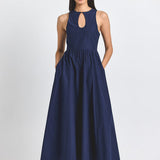 Melodie Cotton Dress w Keyhole