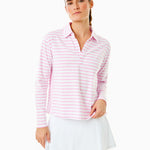 Cotton Mix Midweight Mulberry Long Sleeve White/ Bubblegum