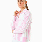 Cotton Mix Midweight Mulberry Long Sleeve White/ Bubblegum
