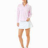 Cotton Mix Midweight Mulberry Long Sleeve White/ Bubblegum