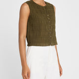 The Smocked Tank Juniper