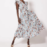 Cleobella Noricel Ankle Dress Marimonte Print