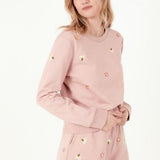 Embroidered Floral Sweatshirt
