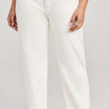 Alexis Tonal Slight Barrel Jean Ecru