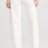 Alexis Tonal Slight Barrel Jean Ecru