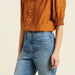Birds of Paradis Gemma Blouse Pecan Ditsy