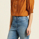 Birds of Paradis Gemma Blouse Pecan Ditsy