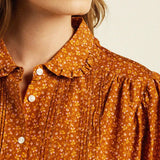 Birds of Paradis Gemma Blouse Pecan Ditsy