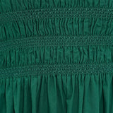 Bianca Shirred Bodice Dress Emerald