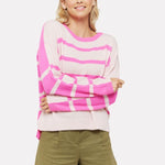 Boxy Stripe Crew Neck Jumper