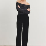 Regina Off the Shoulder Top Black