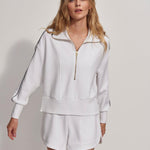 Davenport Half-Zip Sweat White
