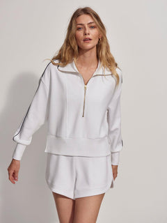 Davenport Half-Zip Sweat White