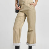 Verita Combo Cuffed Pant Safari
