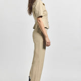 Verita Combo Cuffed Pant Safari