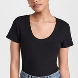 Sirena Short Sleeve Basic Tee Black