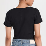 Sirena Short Sleeve Basic Tee Black