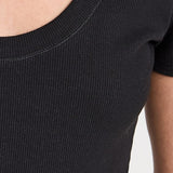 Sirena Short Sleeve Basic Tee Black