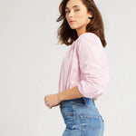 Thalia Top Bubblegum Stripe