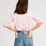 Thalia Top Bubblegum Stripe