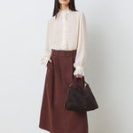 Leonor Ditsy Button Up Blouse Nude