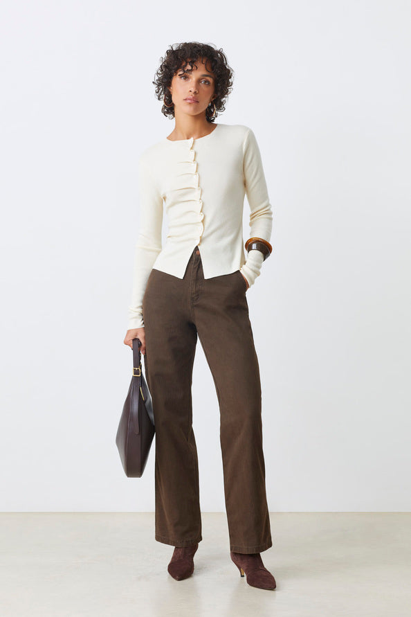 Gamira Cardigan White