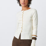 Gamira Cardigan White