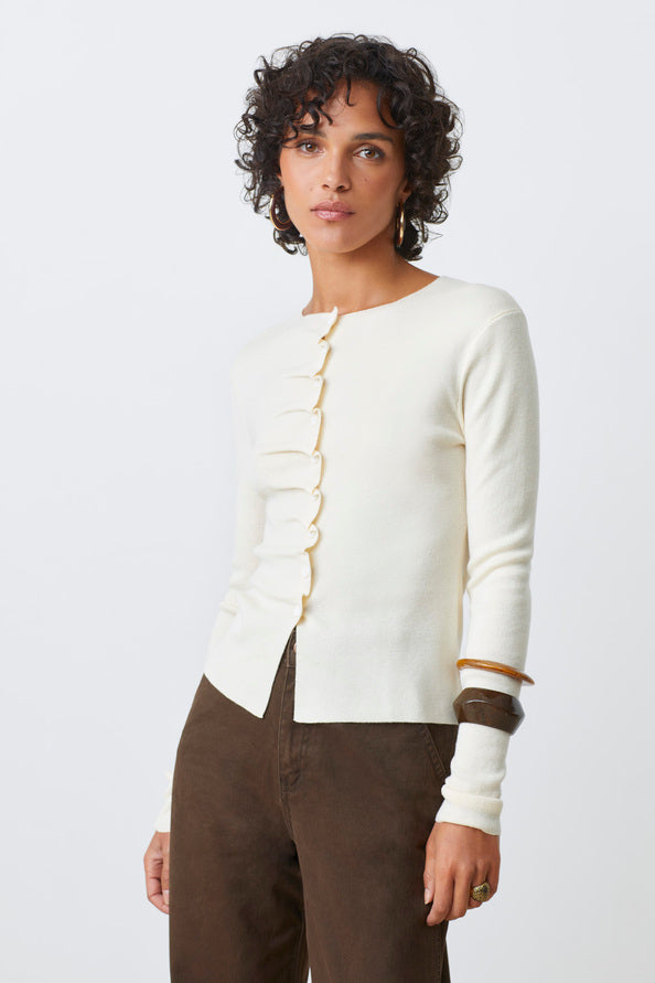 Gamira Cardigan White