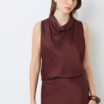 Logan Satin Sleeveless Blouse