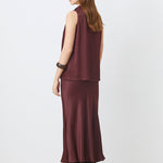 Logan Satin Sleeveless Blouse