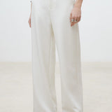 Jewel Wide Leg Pant Blanc Casse