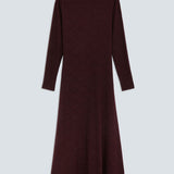 Calixt Lace Midi Dress Burgundy Prune