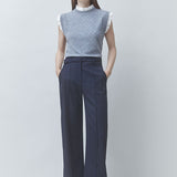 Jicky Belted Seamed Pants Navy Pants