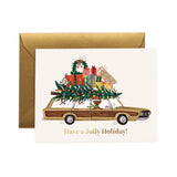 Jolly Holiday Wagon Card
