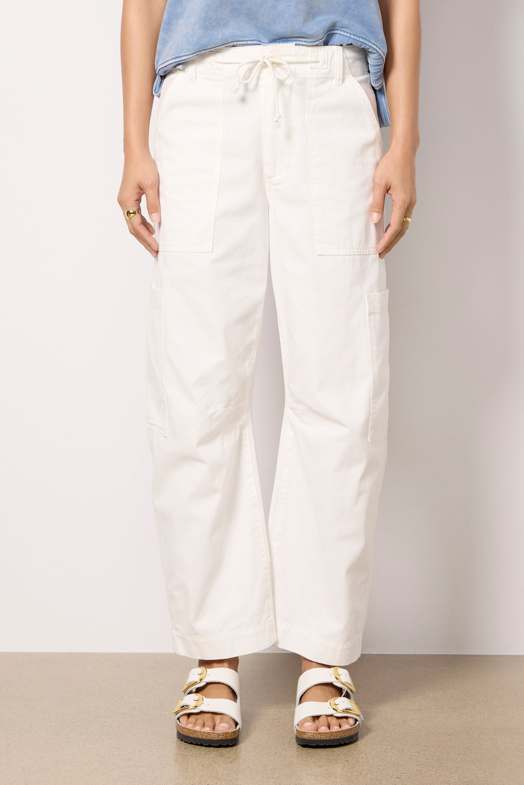 Sabrina Cargo Pant White