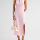 Clairmont Halter Midi Dress Daisy Ivory